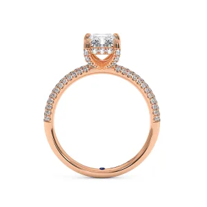 Radiant Diamond Double Halo Ring