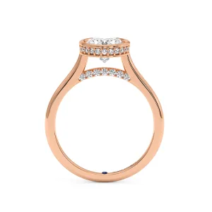 Oval Diamond Engagement Ring - Rose Gold