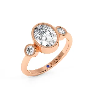 Oval With Round Trilogy Ring