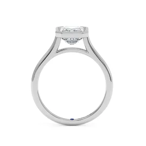 Radiant Diamond Plan Engagement Ring - White Gold