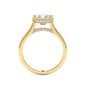 Radiant Diamond Engagement Ring - Yellow Gold